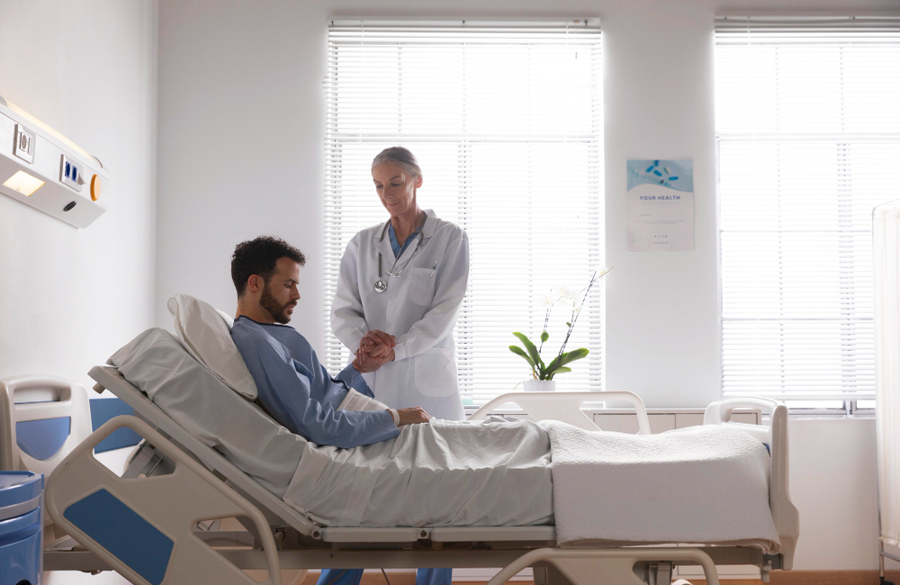 Step 6: Hospitalization and Treatment Upon arrival, the patient will be hospitalized, and the medical treatment journey will begin.